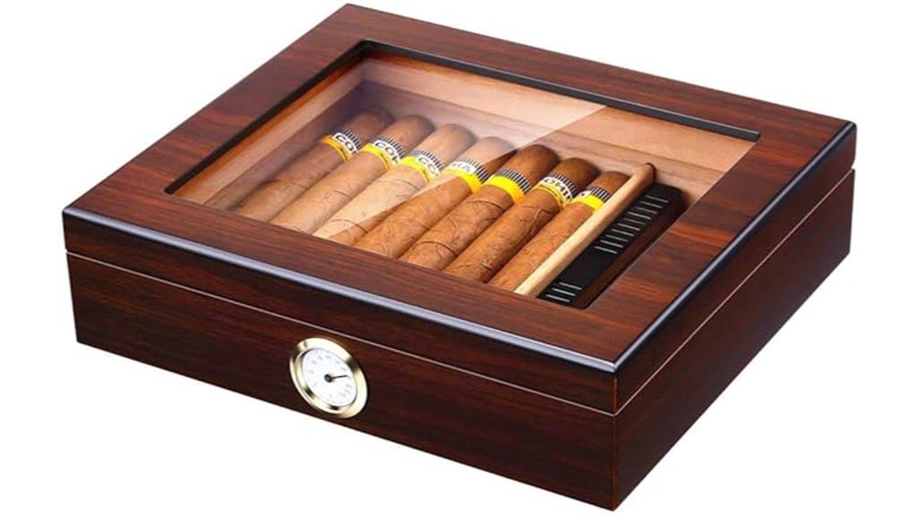 eagle cigar humidor set