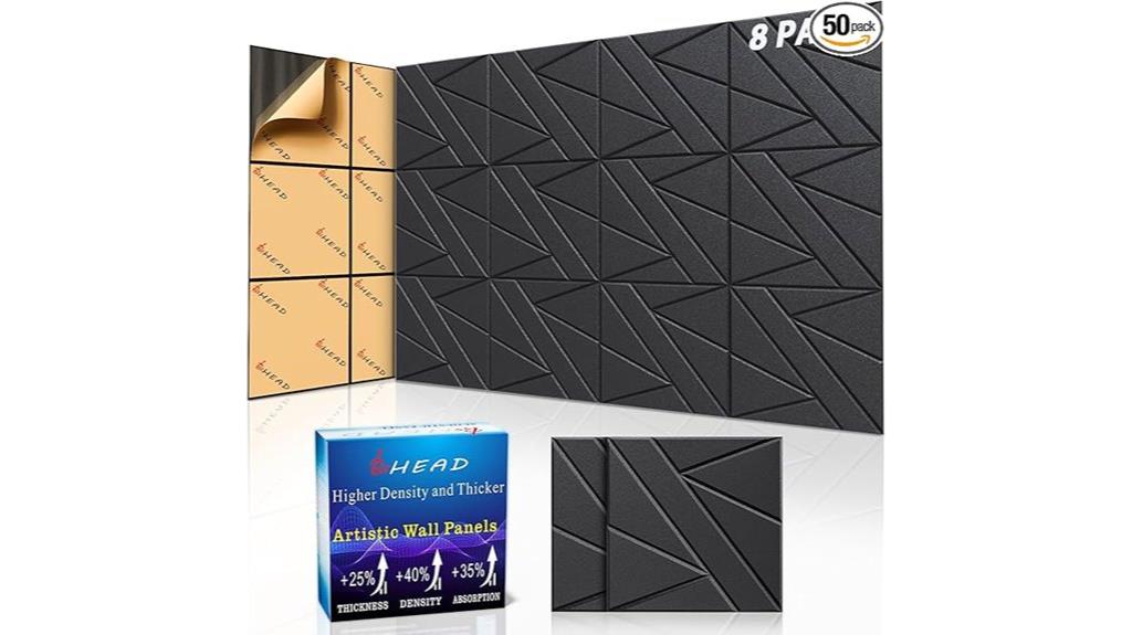 eight self adhesive wall panels