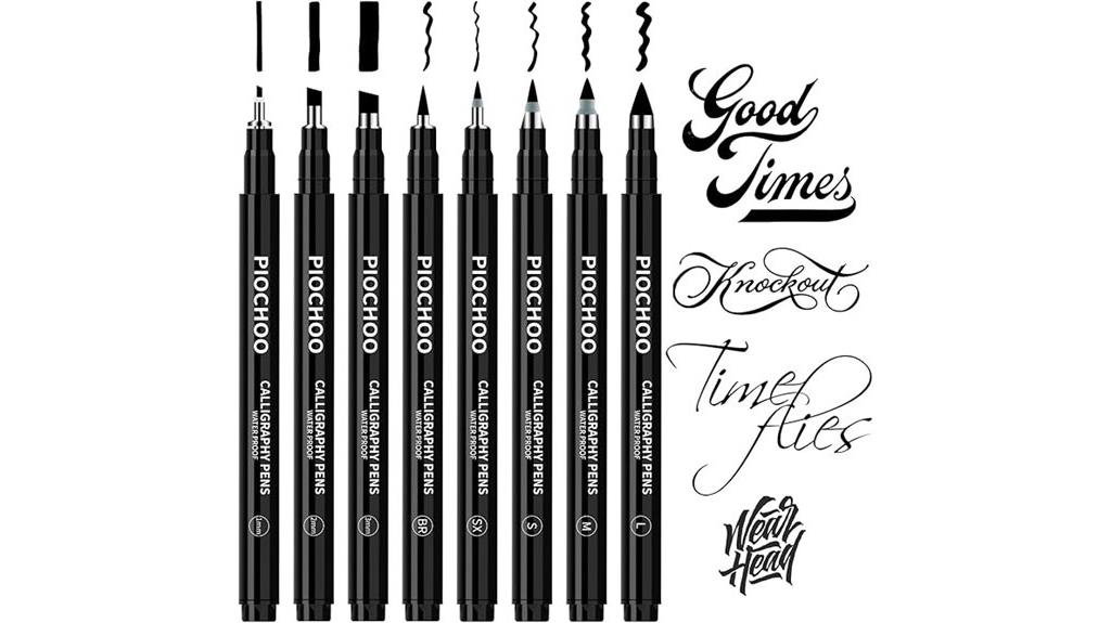 eight size calligraphy pen