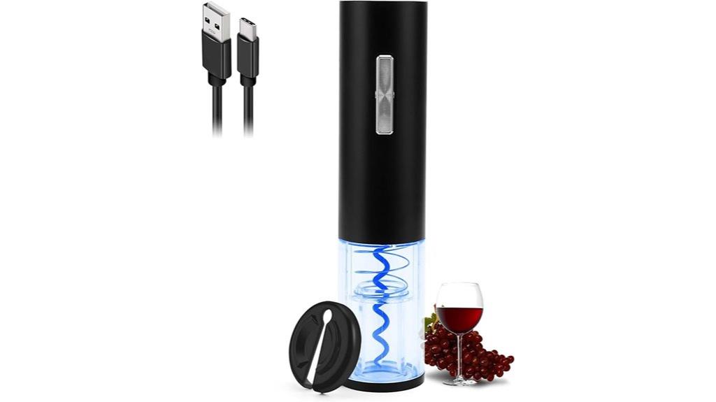 electric wine opener with foil cutter
