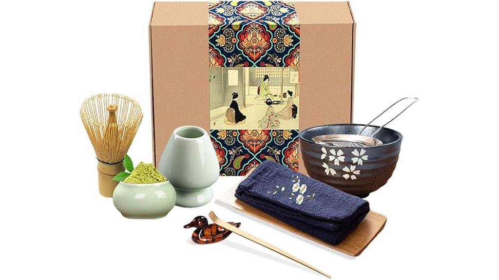 elegant 9 piece matcha set