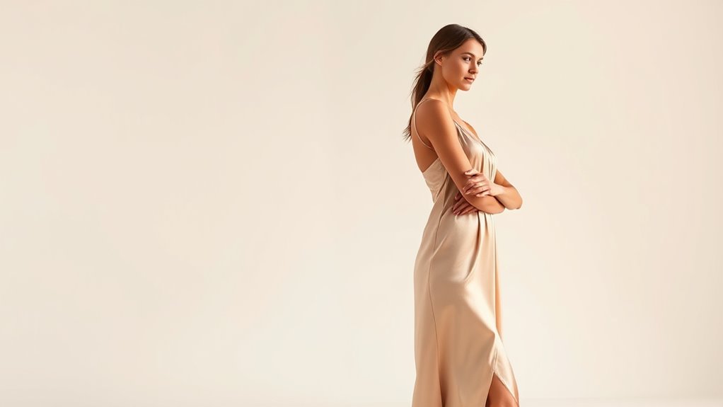 elegant satin slip dresses