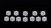 elegant sparkling diamond earrings