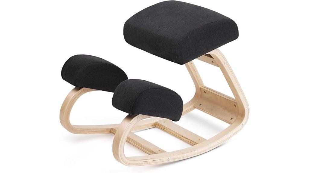 ergonomic padded kneeling chair