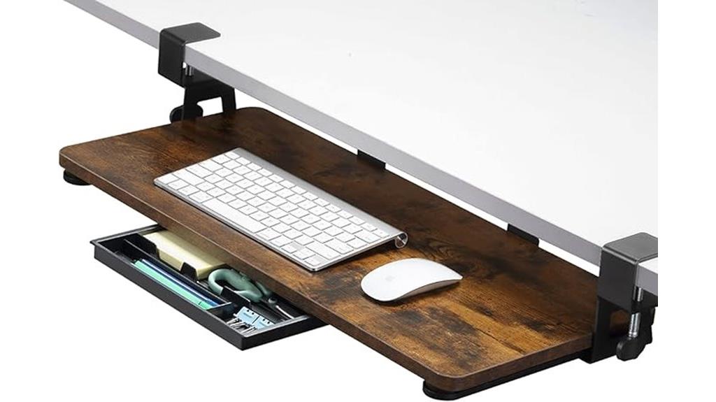 ergonomic under desk keyboard