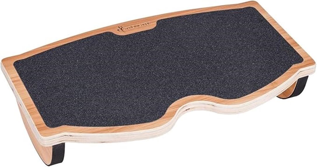 ergonomic wooden office footrest