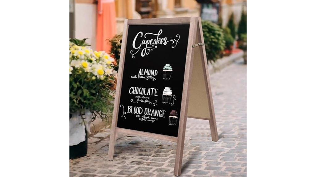 extra large wooden chalkboard