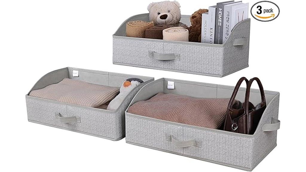 fabric storage bin set