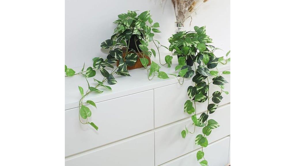 fake hanging ivy plants