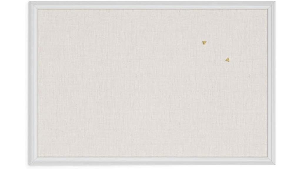 farmhouse linen bulletin board