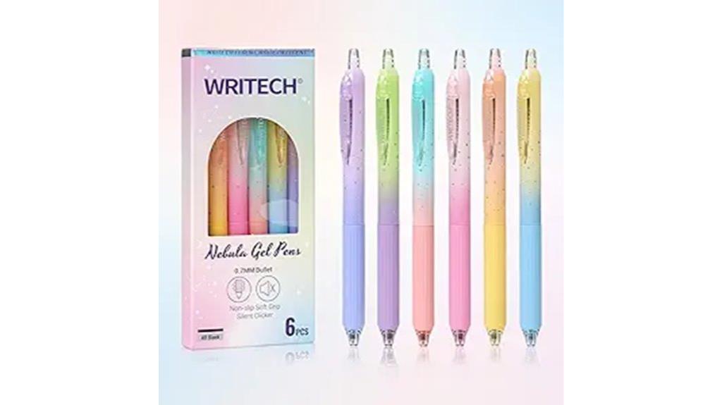 fine tip black gel pens
