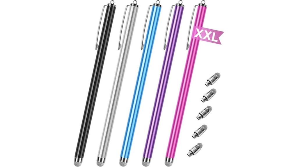 five pack touch screen styluses