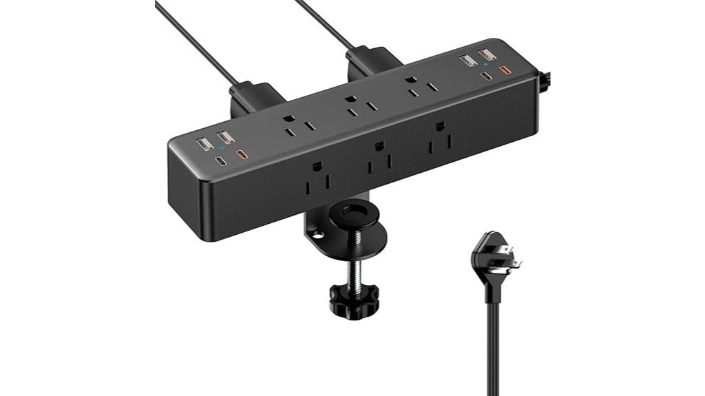 flat plug power strip