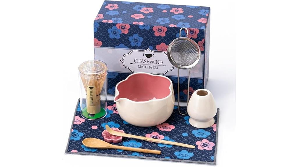floral ceramic tea set