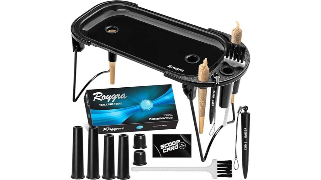 foldable rolling tray set