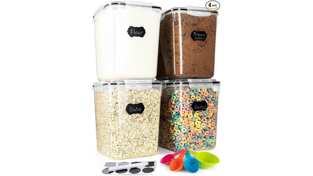 four pack airtight canisters