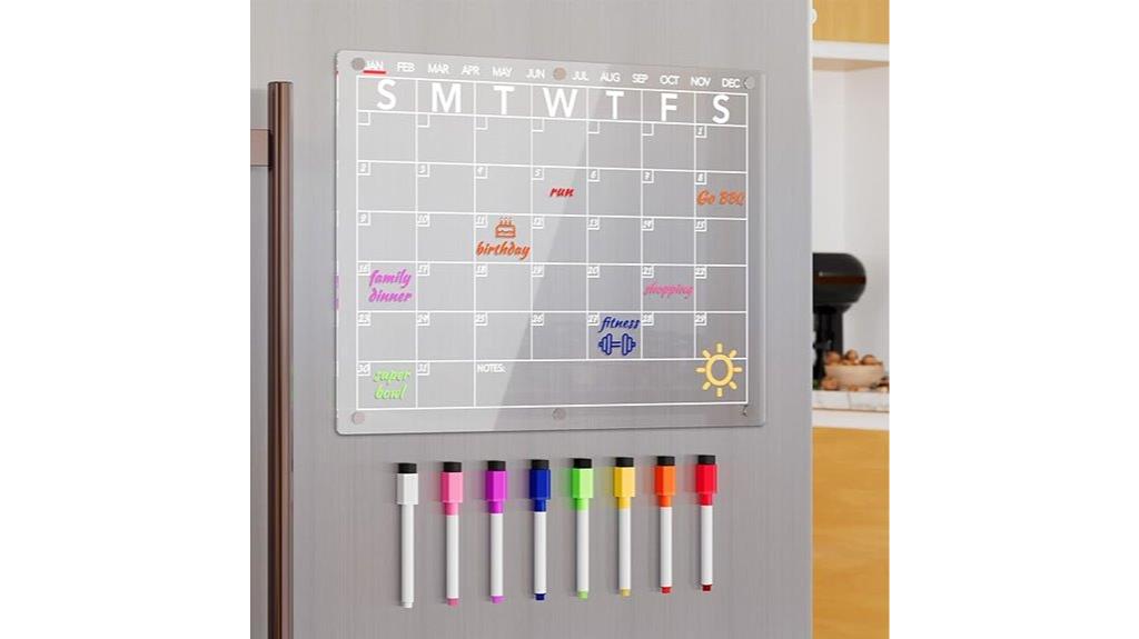 fridge acrylic calendar board