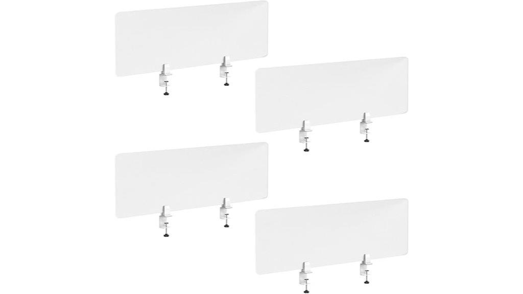 frosted acrylic desk partitions