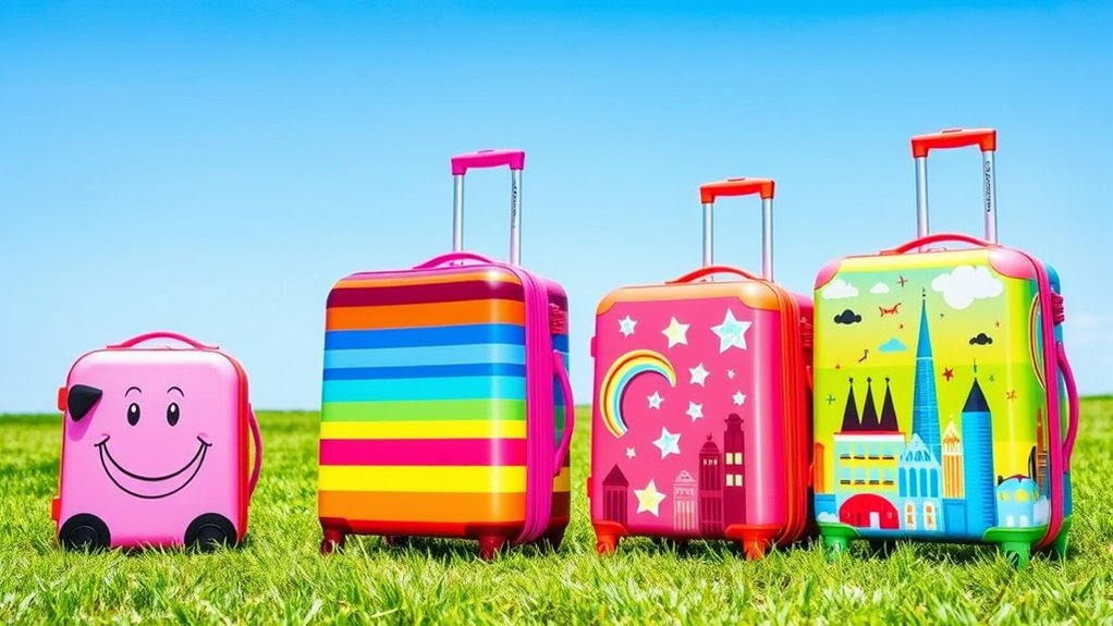 fun durable kids luggage