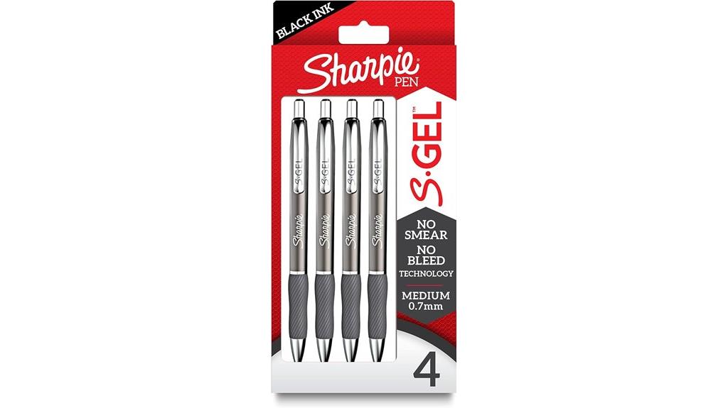 gel pens gunmetal finish