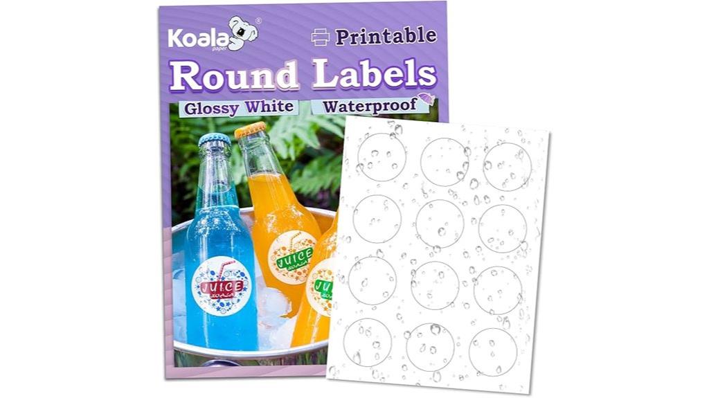 glossy waterproof koala stickers