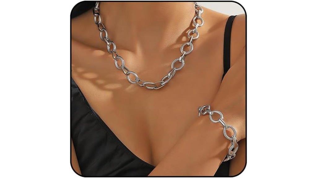 gold chunky jewelry set