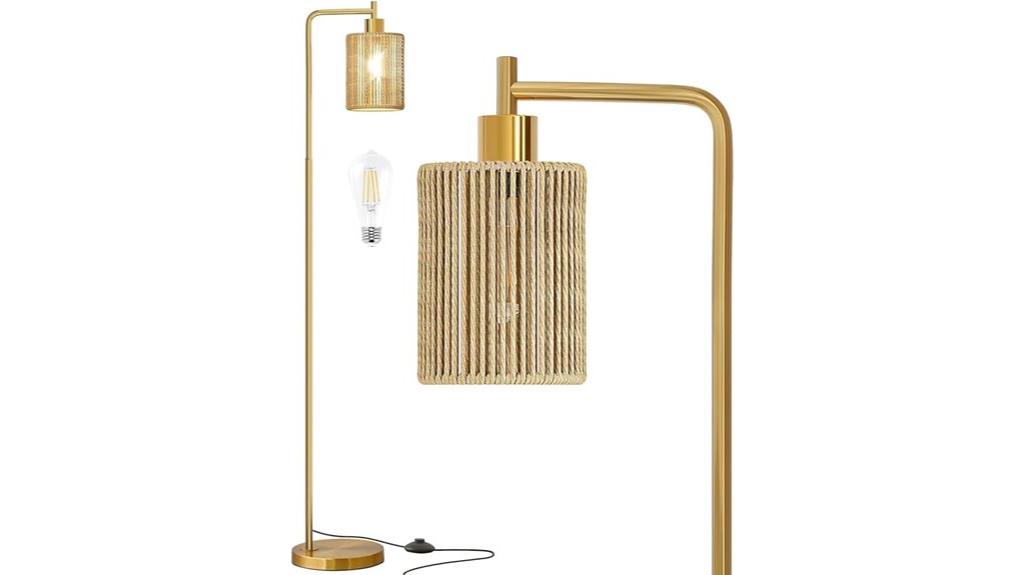 gold floor lamp for living