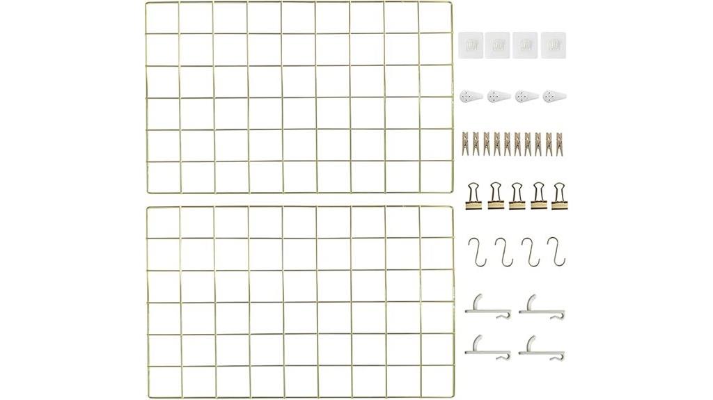 gold wire grid organizer