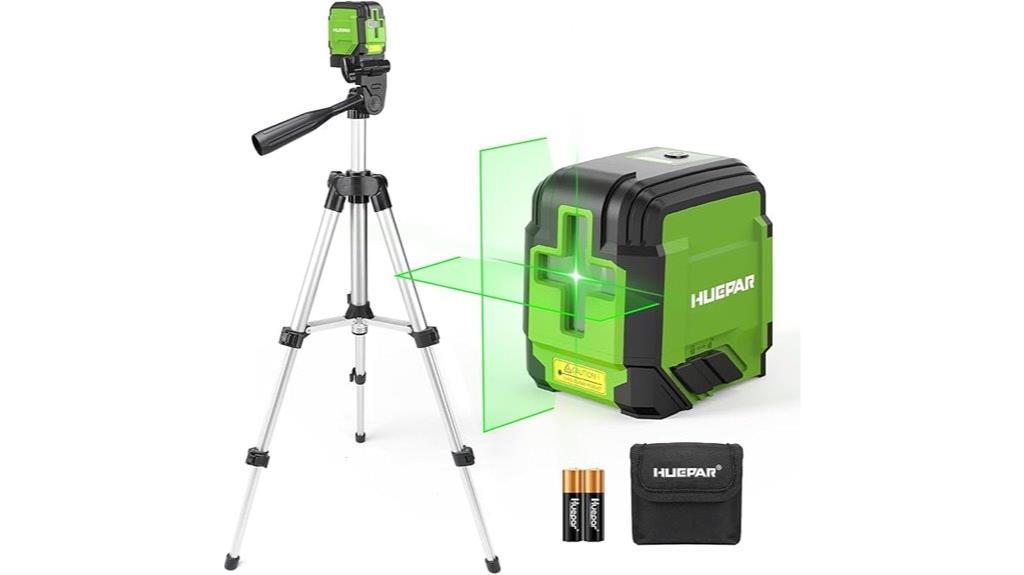 green cross line laser