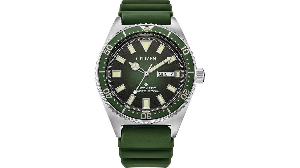 green strap dive watch