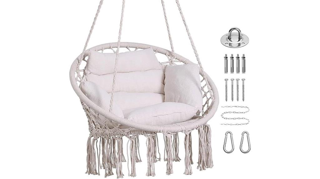 hammock chair with cushion