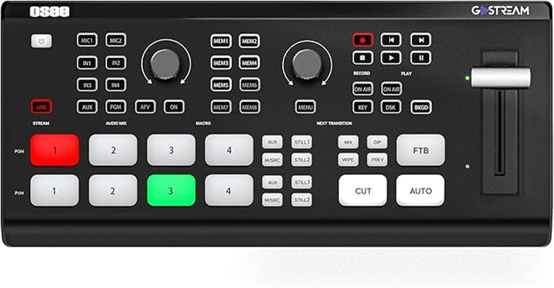hdmi live streaming mixer
