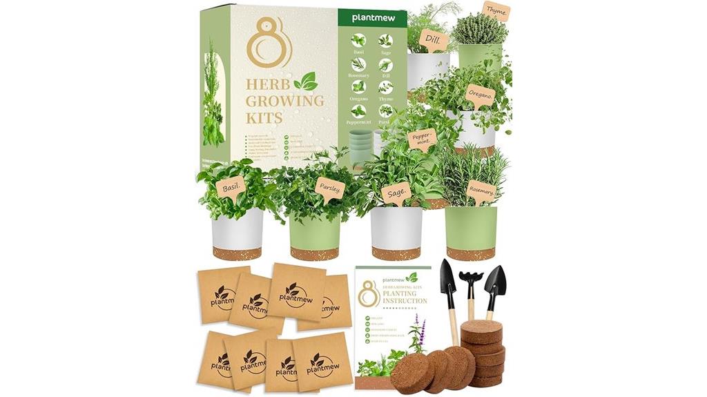 herb garden kit includes organic seeds