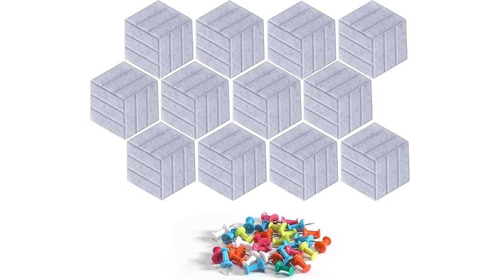hexagon cork boards set