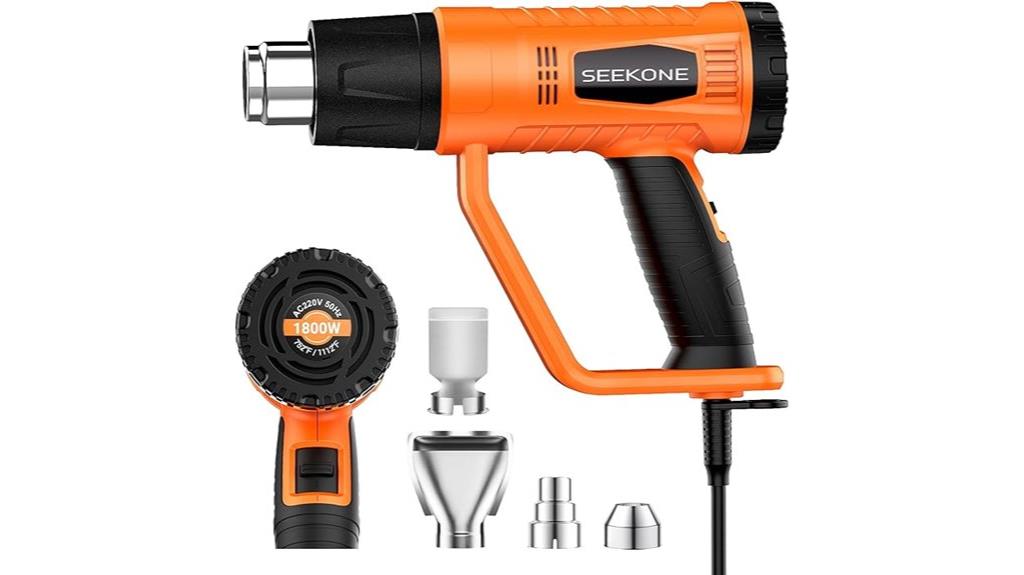 high power heat gun with nozzles