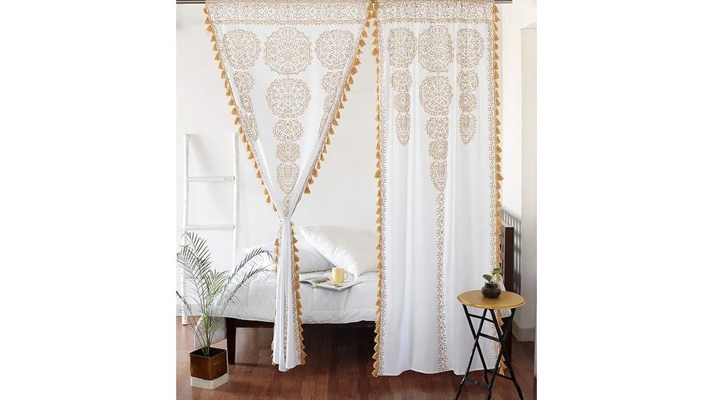 indian floral curtain design