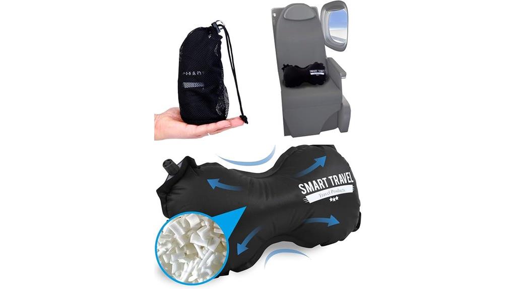 inflatable travel lumbar pillow