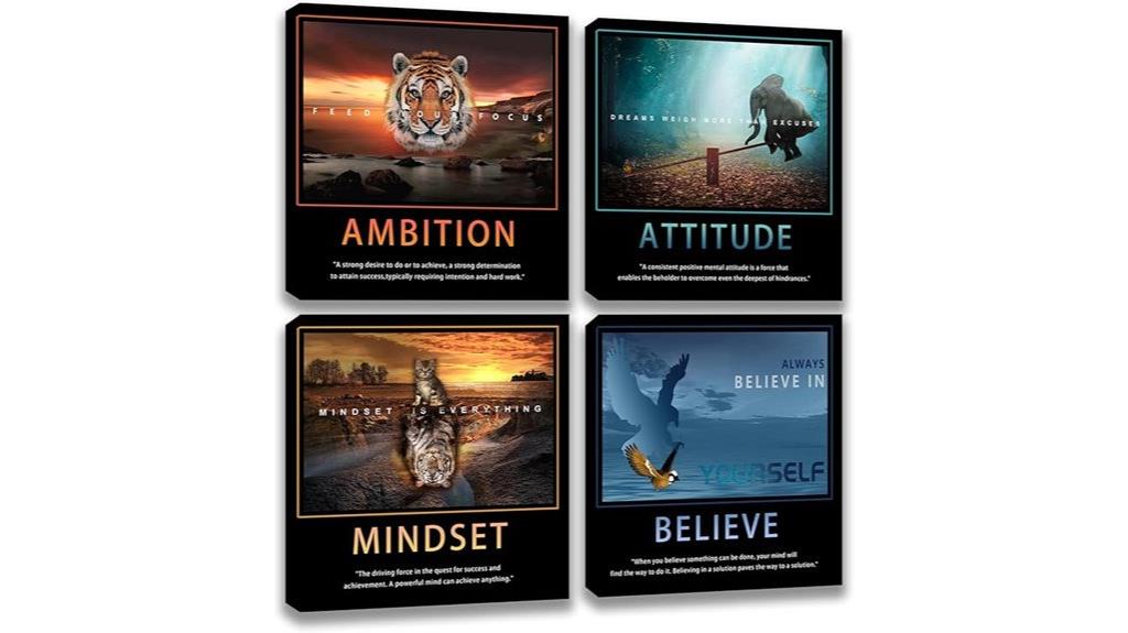 inspire motivate canvas wall