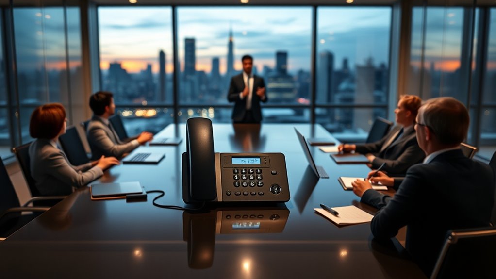 key conference phone features