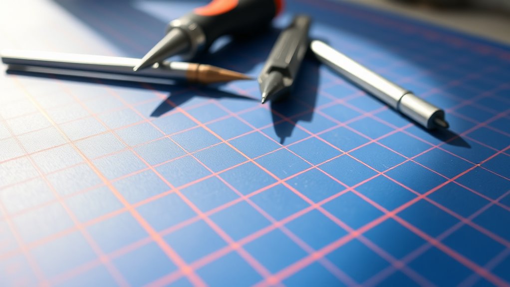 key cutting mat features