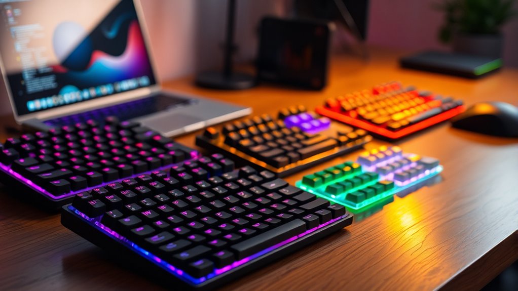 key layout and connectivity