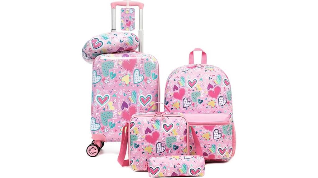kids 5 piece spinner luggage