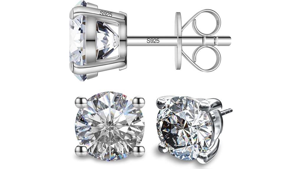 lab grown moissanite earrings