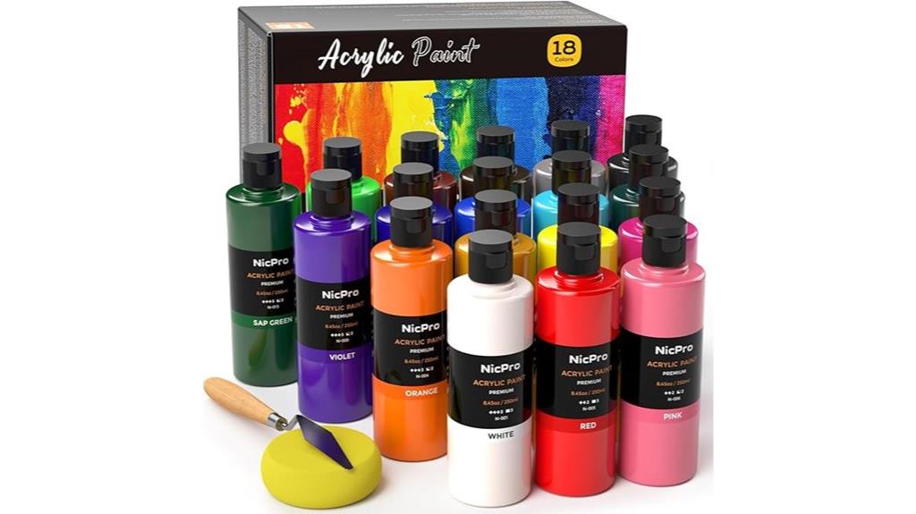 large 18 color acrylic set