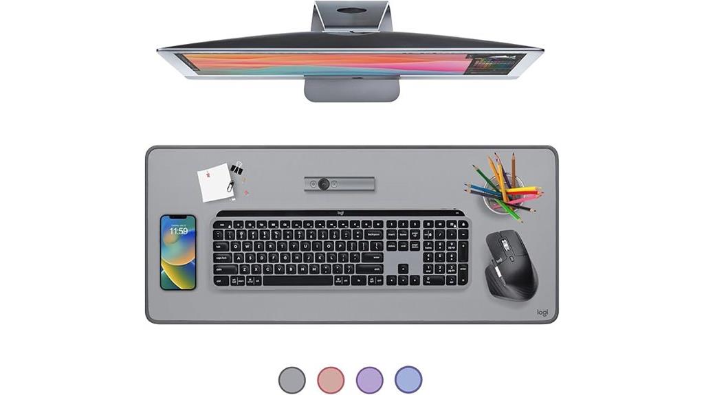 large anti slip desk mat
