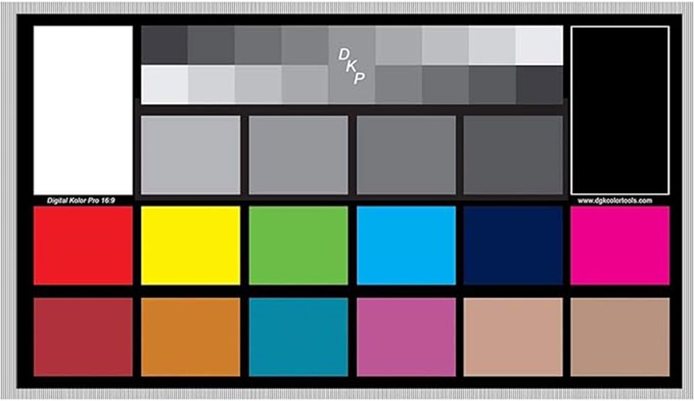 large color calibration chips