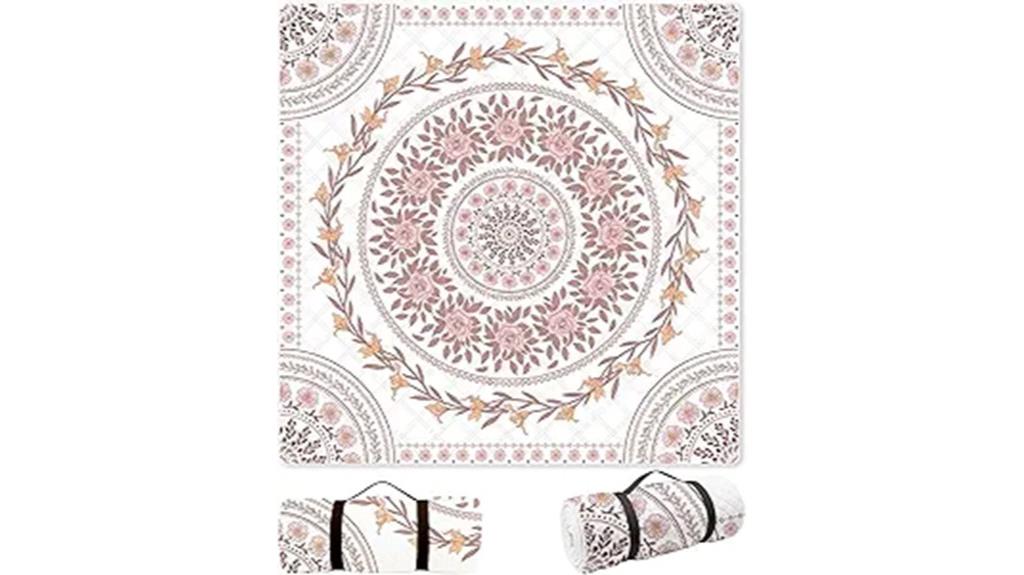 large pink waterproof blanket