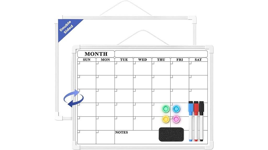 large plastic frame calendar