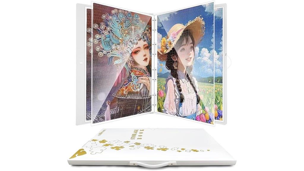 large puzzle organizer with pockets