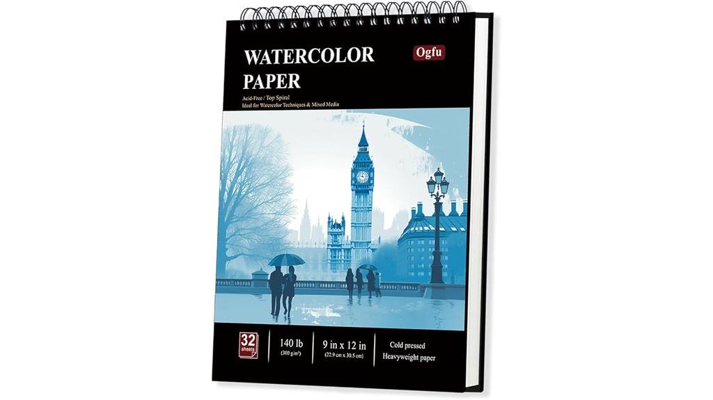 large watercolor sketchbook